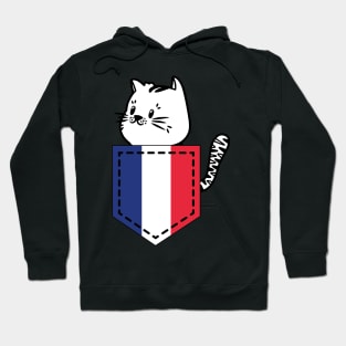 Patriotic Pocket Pussy - Cat Lover -  French Patriot Hoodie